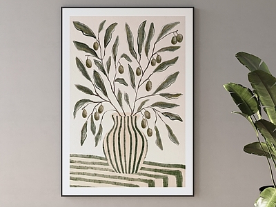 原木北欧挂画 现代挂画 小清新挂画 绿色挂画 简约挂画 北欧挂画