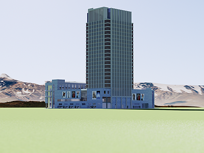 欧式简欧商场建筑 商务综合体 新古典商业