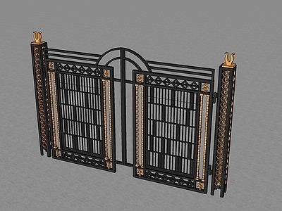 现代庭院门 庭院铁门