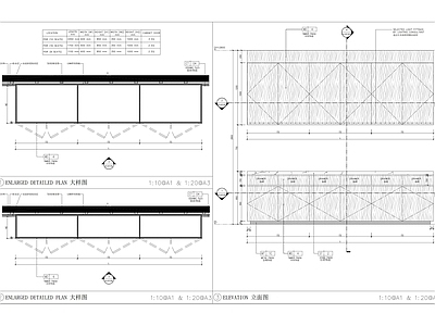 吧台节点 厨房台面细节 吧台节点 吧台详图 施工图