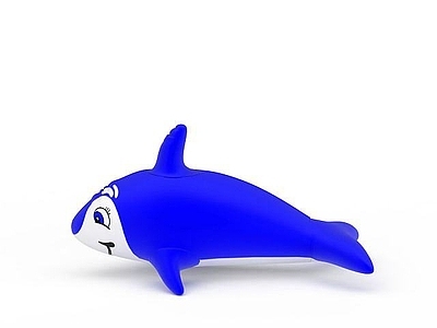 现代蓝色海豚玩具
