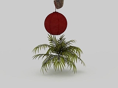 现代红色灯笼壁灯