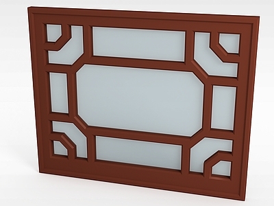 现代木质窗框