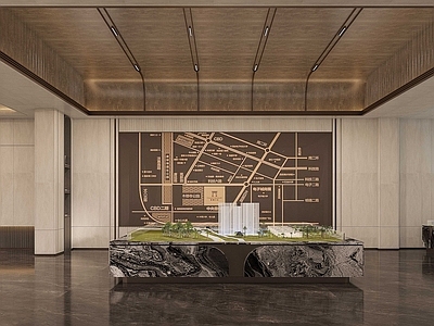 新中式现代售楼处 售楼处 现代 新中式