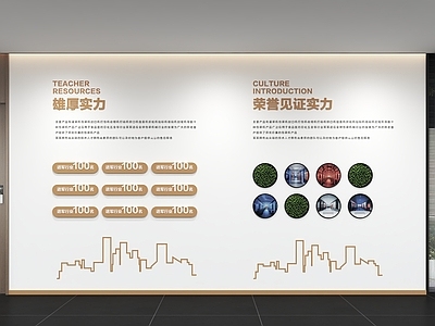 现代简约文化墙 企业文化墙 办公文化墙 展示墙 标语 口号