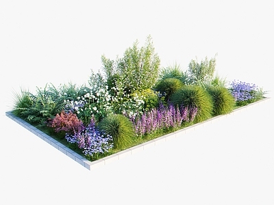 植物堆 现代花坛 花草灌木植物组合 植物堆灌木组合