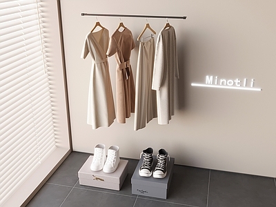 衣服 女装服饰连衣裙 鞋子挂衣架衣服撑