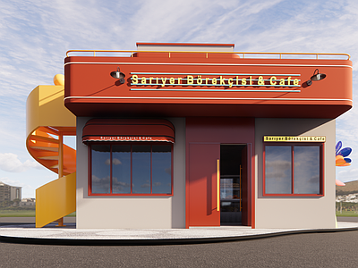 现代奶油其他店铺 零食店 甜品店 快闪店 茶饮店 零售店