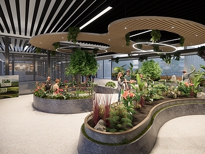 现代简约艺术展厅 鸟类动物展厅