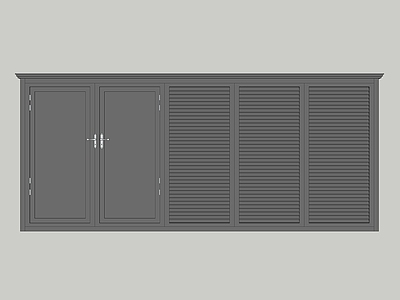 现代其他景观小建筑 铝合金设备房 铝艺工具房 花园空调房