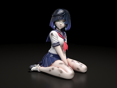 现代雕塑摆件 日漫手办 学生手办 JK制服 JK公仔 日漫盲盒