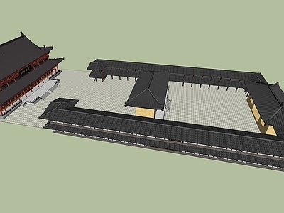 中式寺庙建筑 寺庙建筑