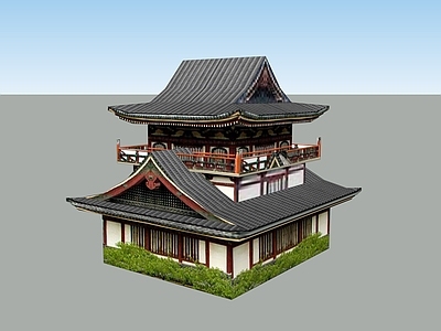 中式古建筑 亭子