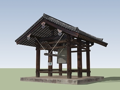 中式古建筑 亭子