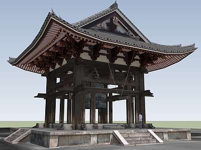 中式古建筑 亭子