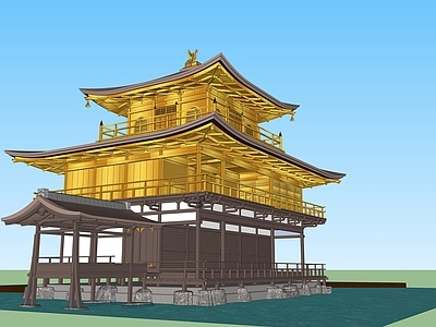 中式古建筑 古建亭子