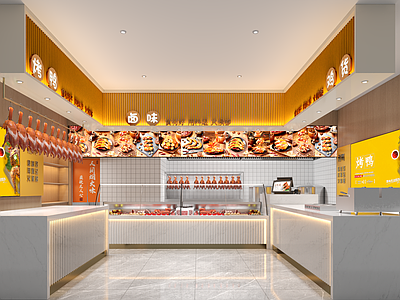 现代其他餐饮空间 烤鸭店 卤味店