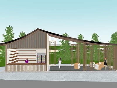 现代新中式小公建 游客驿站