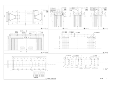 入户门 门头 大门 小区大门 栅栏 施工图