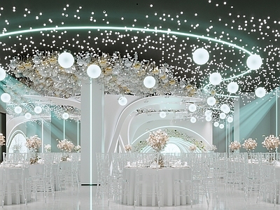 现代轻奢宴会厅 现代酒店宴会厅 现代宴会厅 现代婚礼宴会厅 现代酒店 现代婚庆大厅