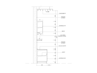 柜体节点 柜子剖面 施工图