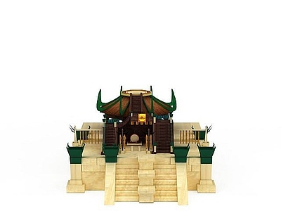 现代游戏场景房屋