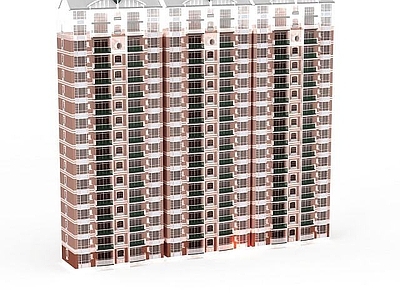现代高层住宅楼