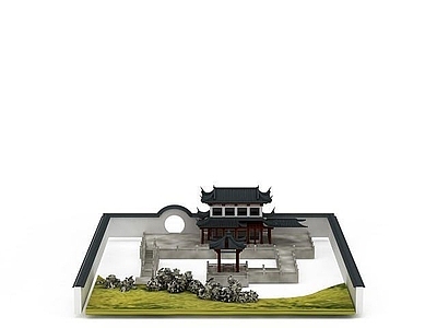 现代古代建筑群