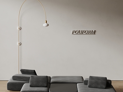 现代沙发组合 poliform 现代组合沙发 布艺沙发 豆腐块沙发 多人沙发