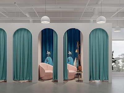 现代简约母婴店 现代母婴室 休息室