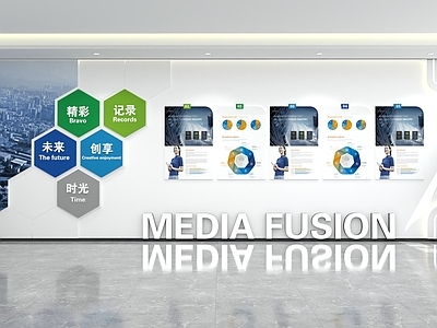 现代其他公共空间 企业文化墙展厅