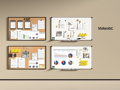 展示用品 白板 便签墙 公告栏