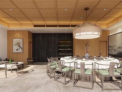 新中式中式包厢 中式餐饮包厢 宋代美学餐厅