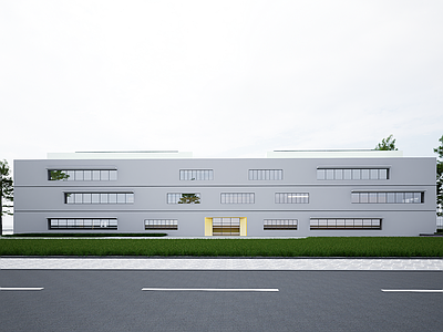 现代标准厂房 现代简约厂房 厂房建筑 多层厂房 现代工业厂房 现代厂房