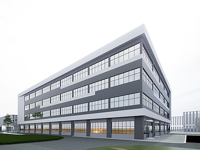 现代厂房 现代简约厂房 厂房建筑 多层厂房 现代工业厂房 现代厂房