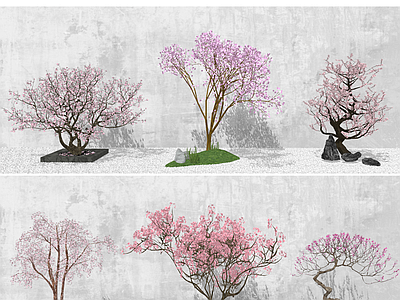 现代新中式其他景观小品 植物 地形 枯山水