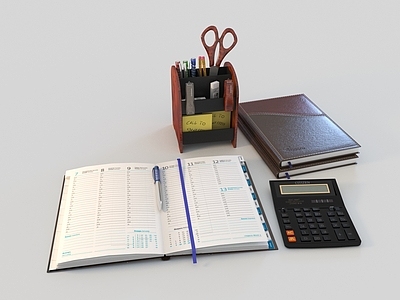 办公用品 办公文具 笔记本组合 笔架 书桌摆件 文具用品