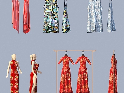 其他生活用品 模特 女裙 旗袍