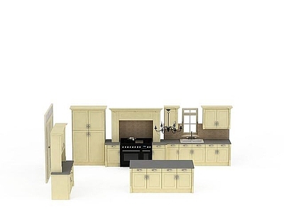 欧式古典欧式橱柜套装