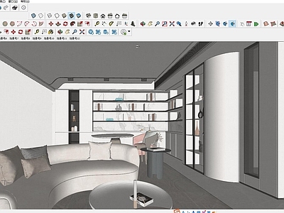 现代家装鸟瞰 全屋鸟瞰图