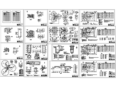 水处理 垃圾渗沥液处理厂 污水处理平面图 施工图