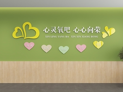 现代文化墙 心理咨询文化墙 心理主题墙 主题墙 口号墙