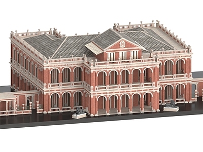 现代艺术风格建筑 泰国建筑 别墅 泰式建筑 教堂 欧式建筑