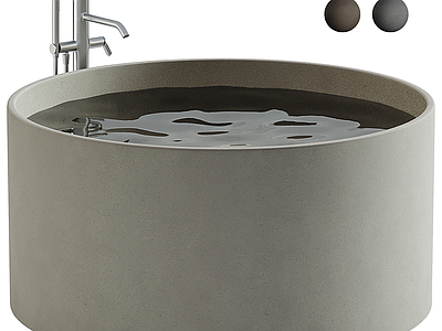 浴缸 圆形浴缸 嵌入式浴缸