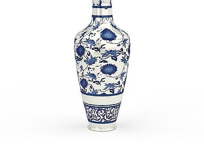 现代精美中国风青花瓷器