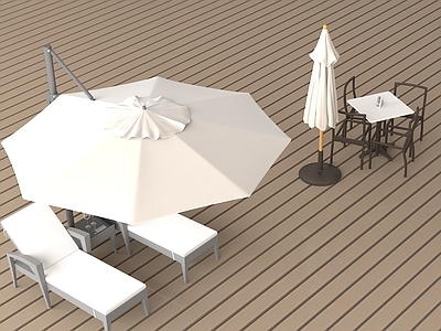 现代中式遮阳伞 休闲椅 户外遮阳伞 躺椅