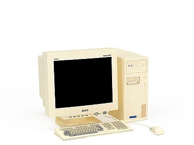 现代老式586电脑组合