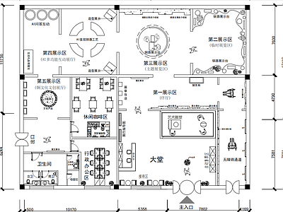 文化展厅 铜文化展厅 文化展厅 展厅展馆 施工图