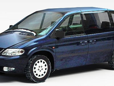 现代蓝色商务轿车