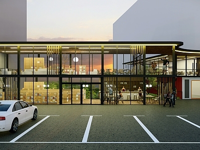 现代图书馆 钢结构建筑 学校图书馆